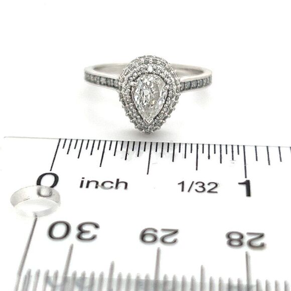 Diamond Ring Size 6.5 14k Gold 0.91 TCW 3.19 Grams Certified $5,950 215101 - Picture 5 of 14